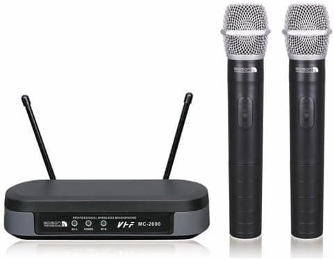 Britelite MC2000 / MC-2000 / MC-2000 Two Professional Microphones and Wireless Receiver