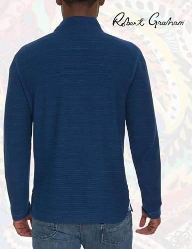 Robert Graham Men’s Desmond Long-Sleeve 1/4-zip Knit Pullover Shirt4