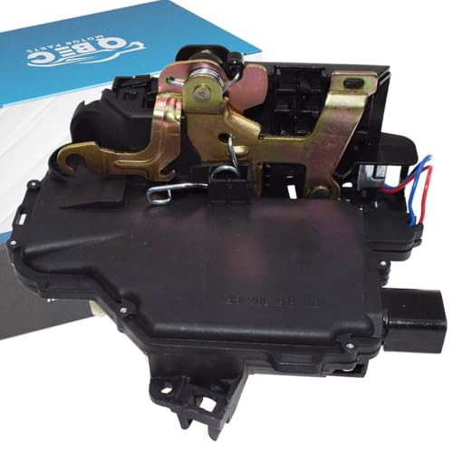QBEC584 REAR LEFT DOOR LOCK LATCH MECHANISM FOR LEON TOLEDO & OCTAVIA & BORA GOLF PASSAT 3B4839015A, 3B4839015AE, 3B4839015AL, 3B4839015AM, 3B4839015M, 3BD0839015B, 5Z4839015