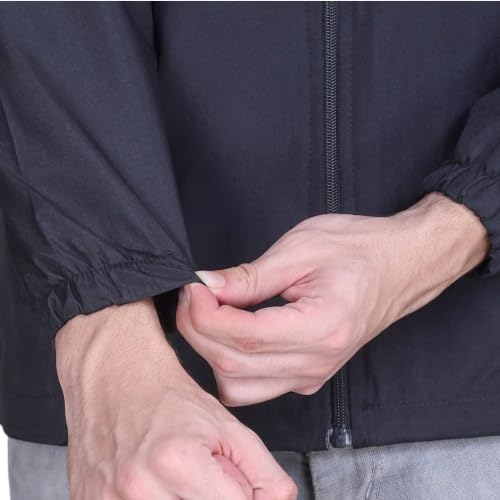 Image of TFA Mens Windcheater Jacket |Zip Closure| Sports Wear| Water Resistant |Rainy Season | Reflector
