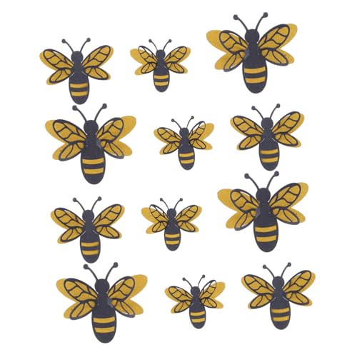 Stickers decorativos 3D removibles de abejas, set 12