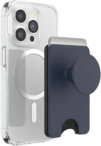 Miniatura 18 de PopSockets Billetera Kick-Out para MagSafe, soporte ajustable, soporte magnético, arco iris - Aura