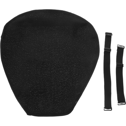 Cojín de Gel para Asiento de Motocicleta, Funda Transpirable Negra