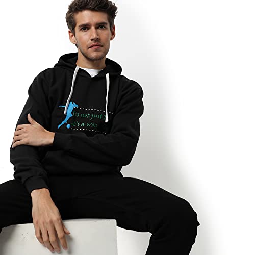 Image of CAHOOT Men's Printed Sweatshirt Regular Fit for Casual Wear | Full Sleeve | Cotton | Stylish Sweatshirt Crafted with Comfort Fit and High Performance for Everyday We