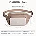 Kattee Fanny Packs for Women, Leather Crossbody Bags for Women Trendy, Small Belt Bag,Fashion Waist Packs with RFID Blocking, Khaki
