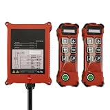 Industrielle Funkfernbedienung 6-Tasten-Einzelhydrauliksteuerung, wasserdichte Fernbedienung for elektrische Kranhebezeuge(2T 1R 24-264V)