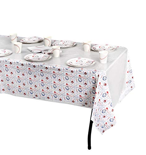 Hammont Baseball Plates - 7" Round Baseball Printed Plates Birthday | Party | Baby Shower | Picnic Sports Decorations - Disposable Dinner Paper Plates (50 Pack) - Image 5