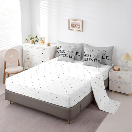 Image of Feelyou Wrestle Bedding Set Queen Size 7 Piece for Kids Women Men