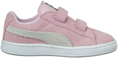 PUMA unisex child Suede Classic Hook and Loop Sneaker, Pink Lady-puma Team Gold, 3.5 Big Kid US | Image 5