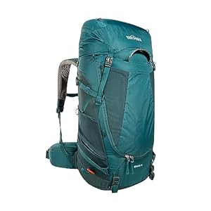 Tatonka Tourenrucksack Norix 48+10 - Leichter Rucksack mit Frontzugriff, verstellbarem Tragesystem, Bodenfach und Regenhülle - 58 Liter - 70 x 32 x 18 cm (teal green/jasper)