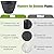 Nooulap 4 Pack 10 Inch Flower Pots for Outdoor Indoor, Plastic Plant Pots with Drainage Hole & Saucer, Lightweight Small Resin Flower Pot, Outdoor Planters Imitation Magnolia for Garden House?Gray?
