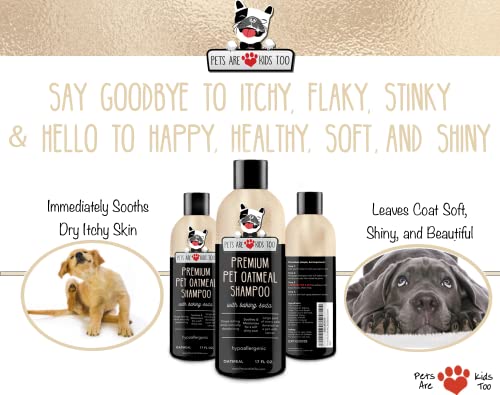 Pet Oatmeal Anti-Itch Shampoo & Conditioner in One! Smelly Puppy Dog & Cat Wash! Relief for Allergies, Itchy, Dry… - Image 3