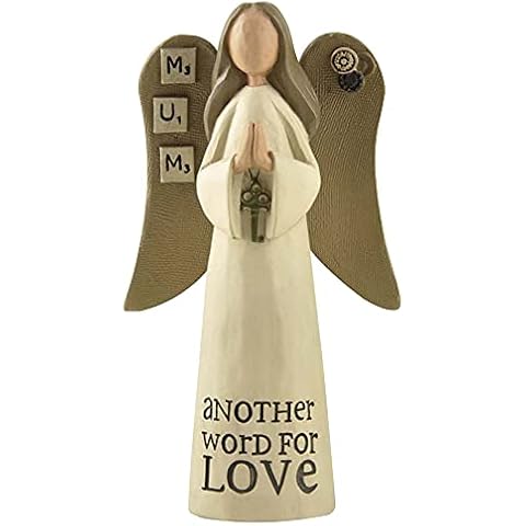 Feather & Grace Folding Hands, Figurine for Mom, Statue for Home or Room Decor, Guardian Angel Ornament Gifts for Her-Resins-Multi, one Size Cover