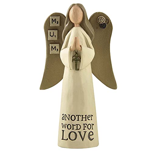 Feather & Grace Angel Figurine Mum Gift – Handcrafted Resi