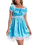 Design Féminin et Séduisant - Le design de cette chemise de nuit, inspiré de celui d'une femme de chambre, dégage une atmosphère ludique et romantique, parfaite pour ajouter une touche de fantaisie à votre routine nocturne.