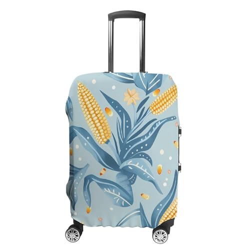 Yellow Corn Cobs Luggage Cover Suitcase Cover Protector Anti-scratch Travel Suitcase Wrap for Unisex S