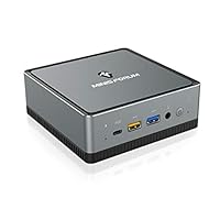 Mini PC, AMD Ryzen Vierkern aufrüstbarer 16 GB DDR4 / 256GB SSD Mini Desktop Computer mit Windows 10 pro, HDMI- DP und USB C Anschluss, BT 5.1