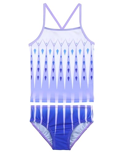 TFJH E Girls Bikini Swimsuits 2-Pieces Tankini Bathing Suits Rashguard Set 3-12Y