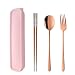 Do Buy 3 Piece Portable Flatware Set, Chopsticks, Fork and Spoon with Travel Case
