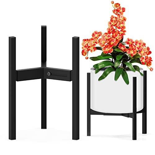 Ddpow Adjustable Plant Stand 3 Legs Heavy Duty For 8"-12" Plant Pots, Plant Stand Indoor, Plant Stand Outdoor, Plant Stand Corner, Metal Plant Stand, Black Plant Stand(Black 1 Pack) #TOP19