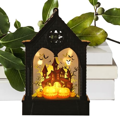 Farol de Vela, lámparas Vintage, lámpara de de Calabaza, faroles de Vela Decorativos Colgantes de Navidad, luz de té, Accesorios de atmósfera, diseño de Castillo, decoración Vintage de