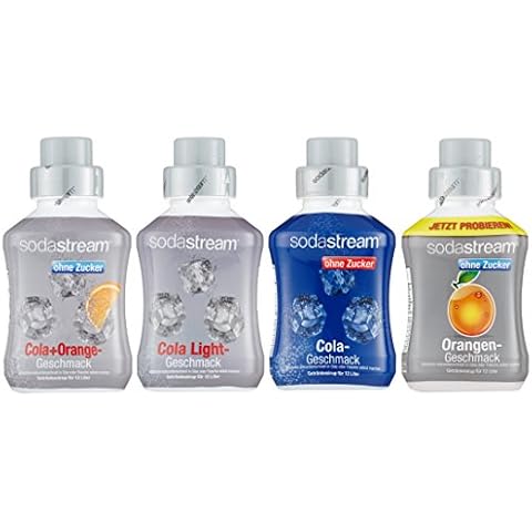 SodaStream 4er Sirup-Packung, Cola ohne Zucker, Orange ohne Zucker Cover