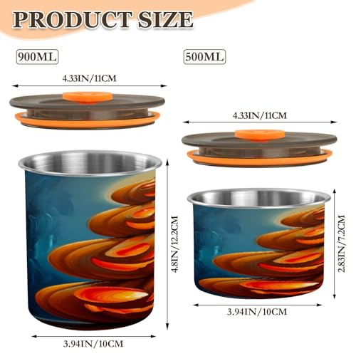 Envase hermético acero inoxidable para café 17oz miniatura 2