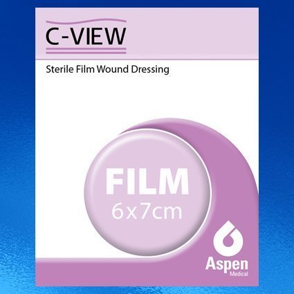 C-View Sterile Film Wound Dressing 6 x 7cm (10 Dressings) by C-View