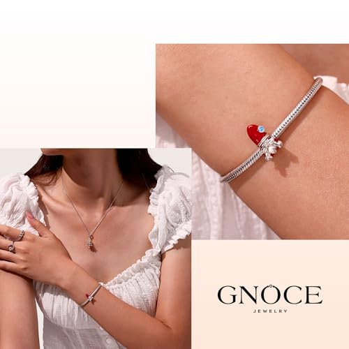 Image of GNOCE Christmas Charm Silver Plated & Sterling Silver Bracelet Gift