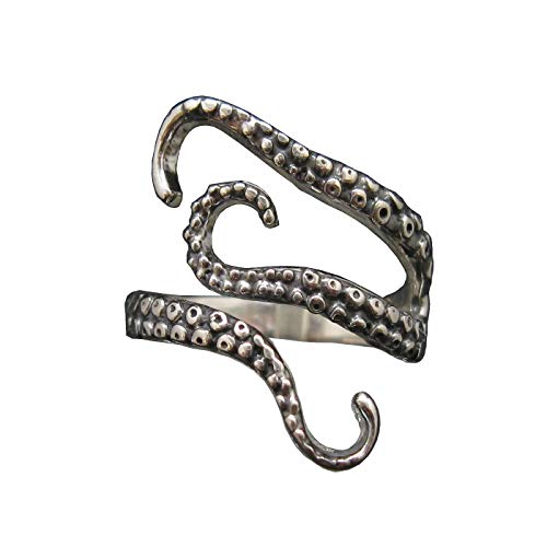 Bague poulpe argent 925 véritable à porter au quotidien pour un style marin unique