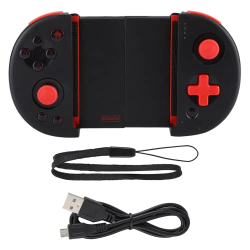 Surebuy Gamecontroller, erweiterbares -Gamepad, schwarz + rot, ergonomisches Design, DC 3,7 V für PG-9087S Cover