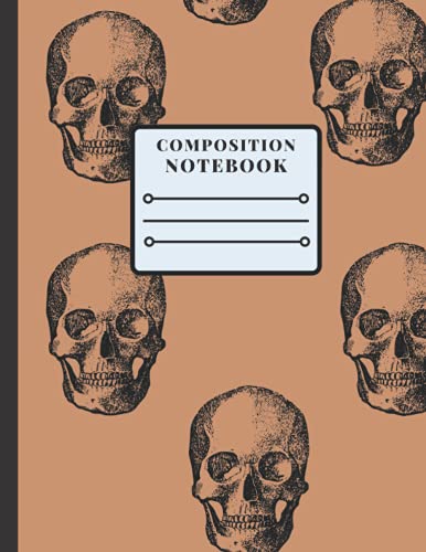 Skull Composition Notebook, Wide Ruled Paper Notebook Journal |: Beautiful Skull Design Composition Notebook with Blank Wide Lined Workbook for Boys, Girls, Kids Teens and College Students image 2