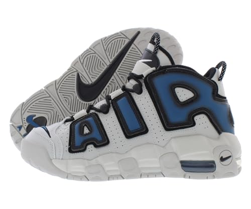 Nike Air More Uptempo GS Basketball Trainers 415082 Sneakers Shoes (Light Iron Ore/Iron Grey/Black/Industrial Blue, US Footwear Size System, Big Kid, Men, Numeric, Medium, 6.5)