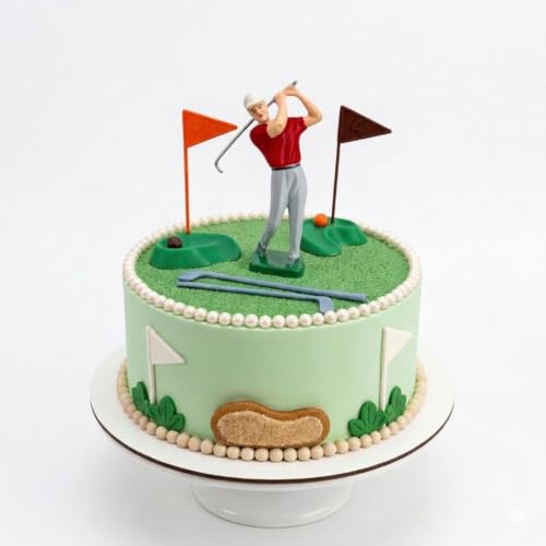 Golf Cake Topper Dekora décor de gâteau anniversaire 7 pièces - 2