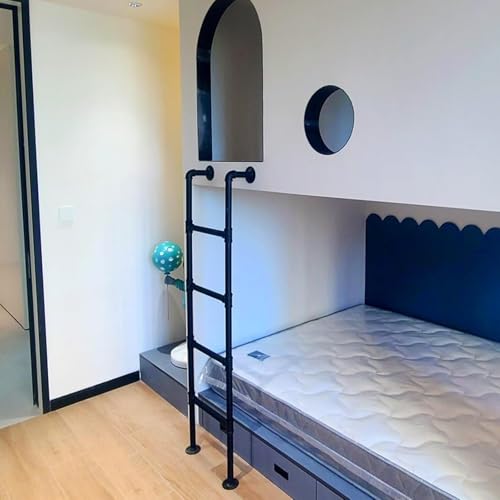 Escalera para litera de 270 cm con peldaños estables para sótanos 2