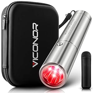 Red Light Therapy for Body Knee Hand Muscle and Joint Pain Relief, Infrared&Red Light Therapy Device Handheld Red Light Healing Therapy Torch with 5 Wavelengths and Pulsed Modes