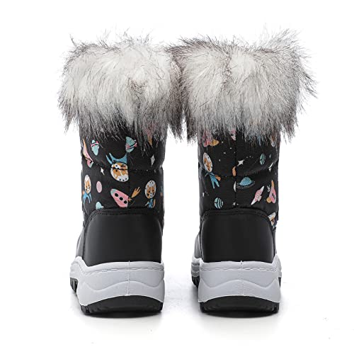 peggy piggy Boy's Girl's Winter Boots Outdoor Waterproof Cold Weather Snow Boots Warm Shoes(Toddler/Little Kid)3