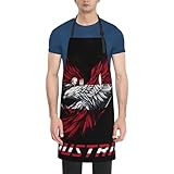 Austria Austrians Flag Eagel Djustable Chef Apron For Men Women, Patriotic Waterproof Bib Apron For Kitchen Cooking Bbq Commercial Restaurant Gardening Sewing Baking