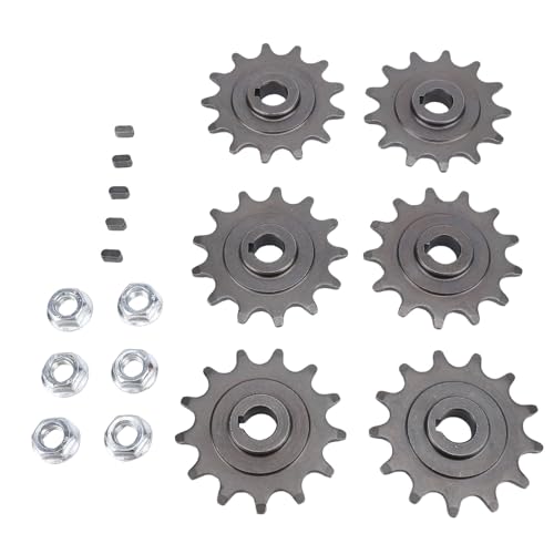 VGEBY Juego de Piñón de Cadena para Patinete, 6 uds., 13T, Material de Hierro, Tuercas Todo Terreno, Kit de Llaves para Moto de Cross de 47cc y 49cc, Accesorios para Bicicleta Eléctrica ATV