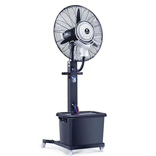 PLLP Home Electric FanIndustrial Pedestal Fan 190Cm Industrial Fan Oscillating Misting Cooling Quiet Outdoor Commercial Humidifier Purifier Standing Floor Fan 42L Water Tank Heavy Duty