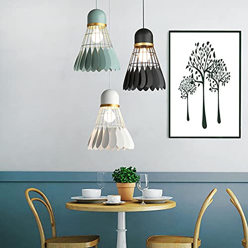 Chandelier de bádminton E27 con acabado de metal premium para salón 4