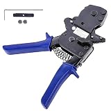 WeChef PEX 3/8 1/2 3/4 1" One Hand Cinch Clamp Tool Stainless Steel Pinch Clamp Ratchet Pinch Crimpi