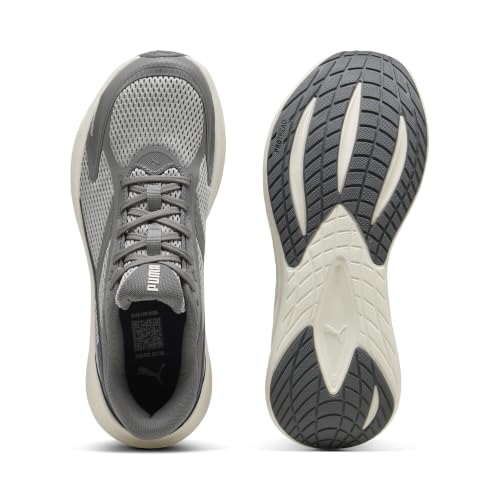 PUMA Chaussures de Running MaxStride Lite Unisexe 43, Warm White Navy Cool Dark Gray Echo Blue