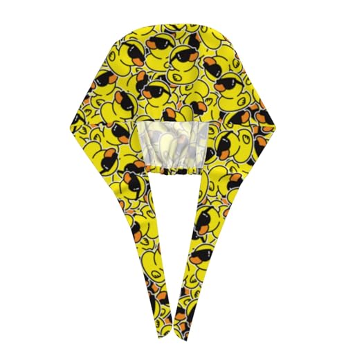 Image of Working Cap Scrub Cap with Sweatband Adjustable Unisex Women Tie Back Hat Nurse Surgical Caps
