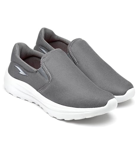 Image of ASIAN Men SUPERWALK-19 Casual wear Walking and Running Shoes Without Laces, Lightweight and Comfortable Shoes with Upper Fabric for Men & Boys