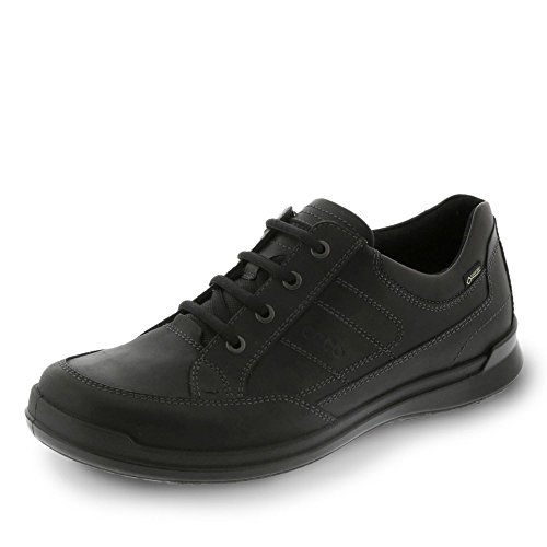 Zapatos de cordones Derby de hombre Ecco Howell en piel negra de vestir
