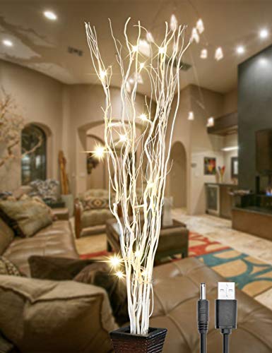 image for LIGHTSHARE 36Inch 16LED Natural Willow Twig Lighted Branch for Home De