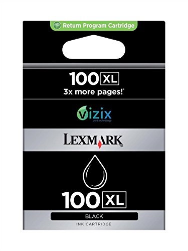 Preisvergleich Produktbild Lexmark 14N1068E 100XL Tintenpatronen Höhekapazität Rückgabe, 510 Seiten, schwarz