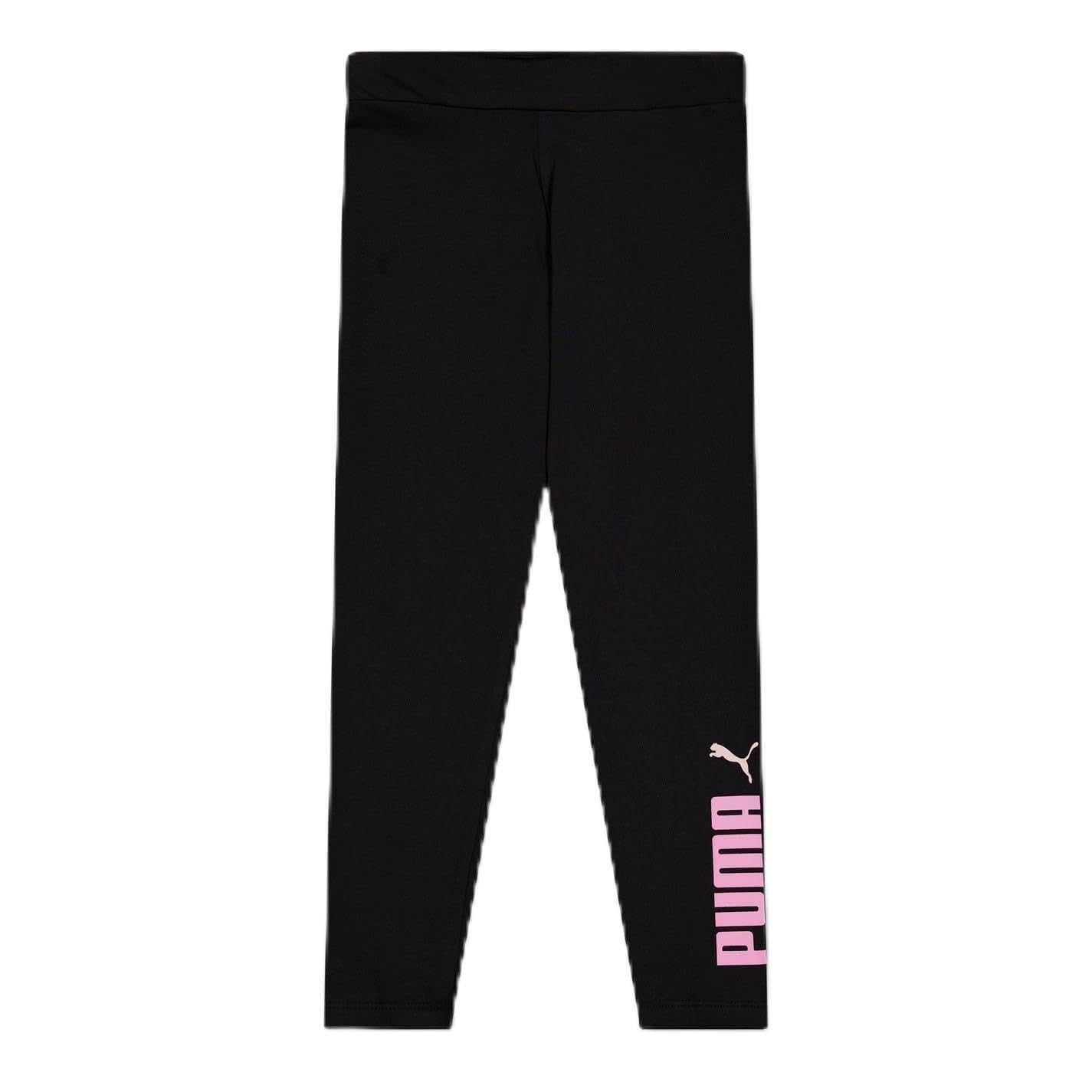 Puma Girls Kids' Key Graphic Leggings - Black Puma Black - 13 (XL)