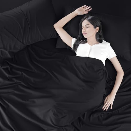 Image of Utopia Bedding King Size Sheet Set - Bulk Pack of 8 Bed Sheets Set - Soft Brushed Microfiber - Deep Pockets - Shrinkage & Fade Resistant - Easy Care (Black)